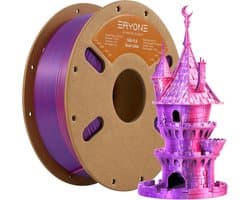 Dual Kleur PLA Filament 1.75mm - Zijde Goud en Zilver - 1kg Spoel voor 3D Printer