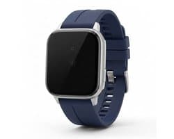 Marineblauw silicone horlogebandje 22 mm Geschikt voor serie samsung galaxy watch 3 (45 mm) / Galaxy Watch 46 mm voor dames en heren – verwisselbare smartwatch band met glad ontwerp en metalen gesp als vervangend horlogebandje