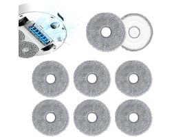 Dweilpads - Geschikt voor dreame X10 / S10 Plus / L10S Ultra - Mop Pad - 13.5*13.5cm - 8 stuks - Grijs