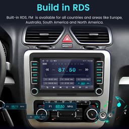 Junsun Android 15 Autoradio Geschikt Voor VW Golf 5 6 Passat Skoda Fabia TIguan Touran Polo EOS Jetta Accessoires, 1GB+32GB, DAB+, GPS-Navigatiesystem - Bluetooth - 7-inch HD Touchscreen - DSP - RDS - FM, Plug & Play, Quad-core processor — thumbnail 3