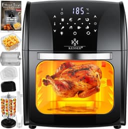 9-in-1 Heteluchtfriteuse met Draai- en Droogfunctie, Krachtig 1800 Watt — thumbnail 1