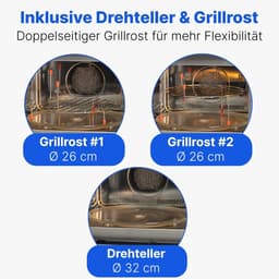 Inbouwmagnetron met Grill, Hetelucht en 25 Liter Ruimte — thumbnail 3