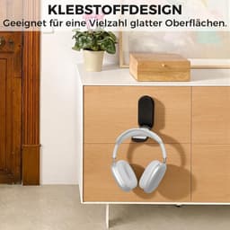 Opvouwbare hoofdtelefoonhouder voor wandmontage - Stijlvolle koptelefoonstandaard met kleine wandhouder — thumbnail 5