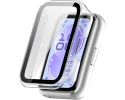 Stravo Screen protector case – Geschikt voor HUAWEI Band 11 - Full Cover Hard Case / Beschermend Hoesje - Transparent - HUAWEI Band 11 screenprotectors
