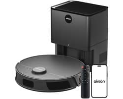 Airson X2 Ultra Clean - Robotstofzuiger met Dweilfunctie - Mobiele Applicatie - Automatisch Leegstation - LiDAR Navigatie - Geschikt Voor Huisdierharen