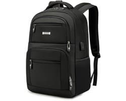 Eleganci® Laptop Rugzak 17 inch – USB – Waterafstotend – Zwart