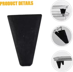 Airfryer Accessoires - Mand Verhogers - Betere Kookresultaten - Antislip Siliconen - Set van 9 - Zwart — thumbnail 3