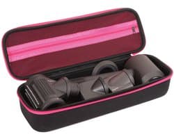 Draagtas / Reistas / Opbergtas / Beschermhoes Geschikt voor Dyson Föhn & Opzetstukken - Lege Tas-Zwart en roze-Belle's product