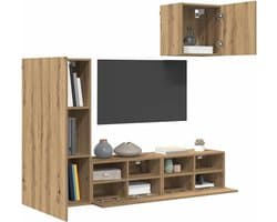 TV Wandmeubels Set - Moderne Opbergkast - Entertainmentruimte Inrichten - Flexibele Configuratie - Verschillende Maten - Artisan Eiken