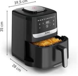 Tefal EY5528 Easy Fry Silence Deluxe XL - Stille Airfryer - 5L - Voor 6 Personen - XL Formaat - Stil - Zwart — thumbnail 11