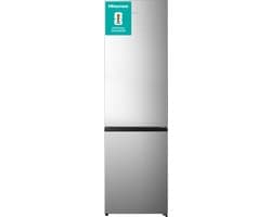 Hisense RB440N4ACC - Koelvriescombinatie vrijstaand - RVS look - 336 liter - Rechtsdraaiend (omkeerbaar) - C label - 35 dB(A) - NoFrost