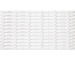 LED Backlight Strips - Set van 12 - TV Reparatie - Specifieke Pasvorm - 450 mm Lengte