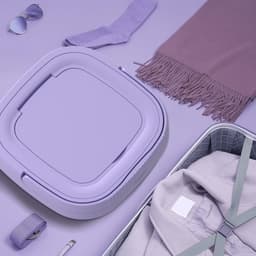 Draagbare Wasmachine - Opvouwbare Wasbak - Thuis Reizen Kamperen - Geïntegreerde Centrifuge - 9 Liter — thumbnail 6