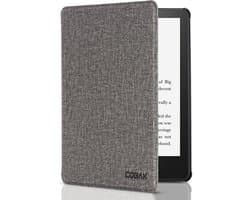 6-inch beschermhoes met auto slaap/waakfunctie voor nieuwe Kindle 11e generatie 2024/2022 - lichtgewicht smart cover in stof grijs
