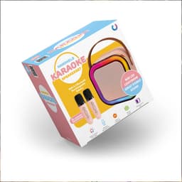 Vision Products Karaoke Speakerset met 2 microfoons Roze — thumbnail 2