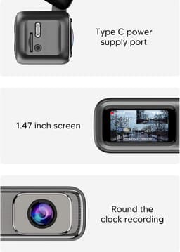 1080P WiFi-dashcam, draadloze autocamera, rijrecorder, 170-graden groothoeklens, dashcam met parkeerbewaking en opnamefunctie. — thumbnail 4