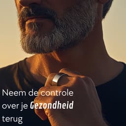 Focus® S1 Smart Ring - Zilver - Maat 9 - Hartslag - Menstruatiecyclus - Slaap Monitor - Slimme Ring - Sport Prestatie - Stappenteller -IP68 Waterdicht - O2 Meting - Dames - Heren - Wearables - Oplaad Case - beschermring — thumbnail 2
