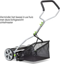 MIRA® Grasmaaier Handmatig – Grastrimmer Opvangbak - Handmaaier - Grijs - 53cm x 43cm x 26cm — thumbnail 3