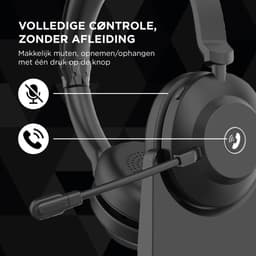 Floki® WH70 – Draadloze Headset met Microfoon – Bluetooth Dual Connect – Noise Cancelling – Koptelefoon - Hoofdtelefoon — thumbnail 4