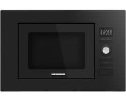 Heinner Inbouw Magnetron – 20 L – 800 W – 1000 W Grill – 5 Vermogensniveaus – Ontdooifunctie – LED-display – 95 Min Maximale Kooktijd – Zwart