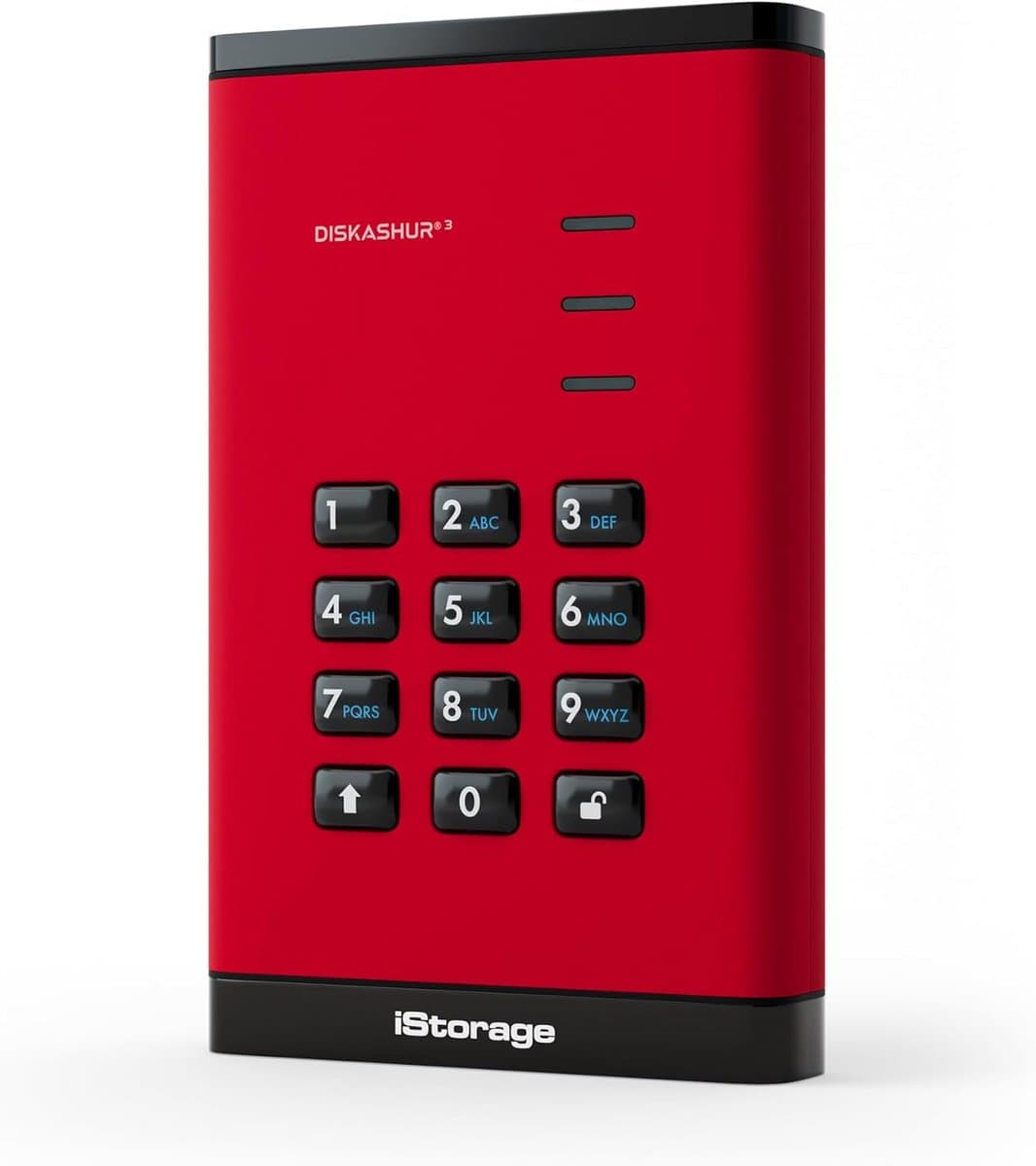 1TB Draagbare Externe Harde Schijf Rood - Wachtwoord Beveiligd & Hardware Versleuteld — afbeelding 1