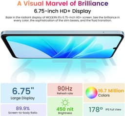Smartphone OSCAL MODERN 8 - 16GB RAM 256GB ROM - Grijs - Dual SIM — thumbnail 3