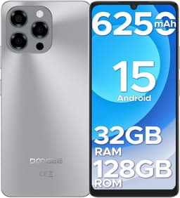 DOOGEE Note 58 4G- Smartphone - 32 GB RAM + 128 GB ROM (2TB/TF) - Android 15 - 6250 mAh - 6,75 Inth 90 Hz - AI-camera 16 MP - Face ID - NFC - GPS - Natuurlijk — thumbnail 1