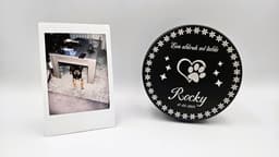 Pootafdruk Blikje met Naam – Voetafdruk Hond of Kat – Herinnering — thumbnail 1