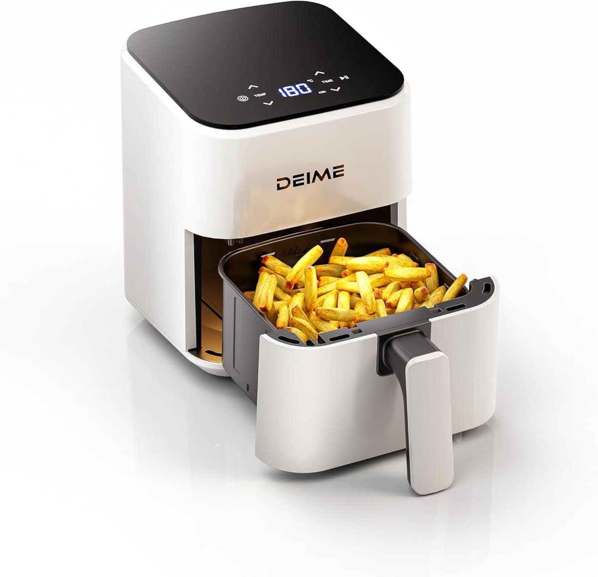 Compacte Airfryer 2,5 Liter – Digitale Mini Heteluchtfriteuse met Bakken, Opwarmen & Antiaanbakmand — afbeelding 1