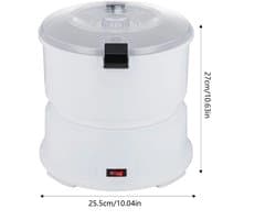 Flolife - Elektrische snelle aardappelschiller - Capaciteit 85 W 1,76 lbs - Schilmachine - Roestvrijstalen messen - Keuken en restaurant