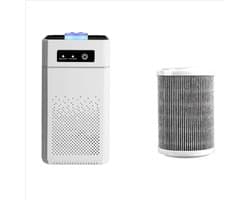 DeMoi Luchtreiniger | Air Purifier | Luchtvolume van 50 m³/u | Vervangbaar Filter | Pro Filter, Activated Carbon, Efficient HEPA | Aromatherapie | Wit