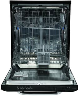 Nassau RVW6000ZWA – AUTODOOR - Label D - 43DB! - RVS sproeiarm - Retro Zwarte Vaatwasser – Handgreep - Vrijstaand – zwart - 5 jaar garantie - — thumbnail 6
