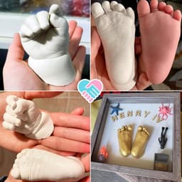 Baby Aandenken Set - Hand Voet Gips - Herinneringen Maken - Eenvoudig en Snel — thumbnail 4
