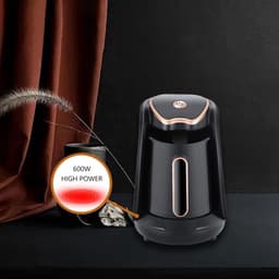 Elektrisch Turks koffiezetapparaat, 600 watt, 300 ml, capaciteit voor 4 kopjes, met overloopbeveiliging en droogkookbeveiliging. — thumbnail 2