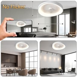 Plafondventilator met Verlichting en Afstandsbediening - Stil en Trillingsvrij — thumbnail 4