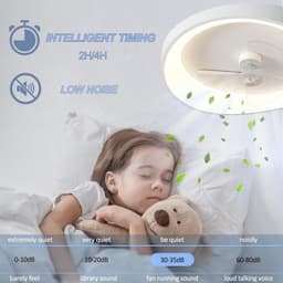 Plafondventilator met Verlichting en Afstandsbediening - Stil en Trillingsvrij — thumbnail 1
