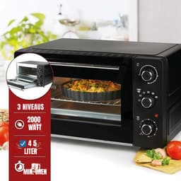 SCH® Heteluchtoven - Oven - Airfryer Oven - Zwart - 43cm x 53cm x 30cm — thumbnail 6