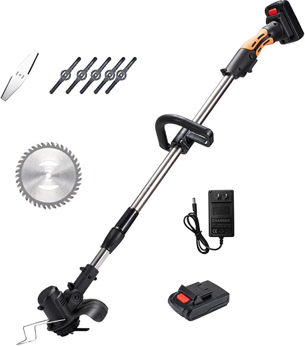 Elektrische Grasmaaier - Oplaadbare Maaier - Gazon Onderhoud - Handheld Multifunctioneel - 120 x 30 x 20 cm - null — afbeelding 1