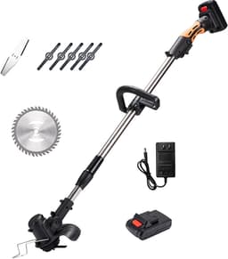 Elektrische Grasmaaier - Oplaadbare Maaier - Gazon Onderhoud - Handheld Multifunctioneel - 120 x 30 x 20 cm - null — thumbnail 1
