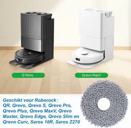 RedPine Wasbare Dweildoeken geschikt voor Roborock Qrevo serie dweilpads vervanging — thumbnail 3