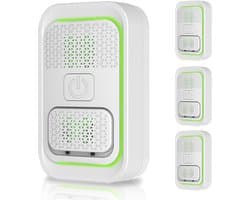 Luchtreiniger - 4-pack plug-in negatieve ionen luchtreiniger - Negatieve ionen luchtreiniger - Luchtreiniger voor thuis - Negatieve ionen luchtreiniger - Luchtverfrisser - Ionisator - Wit