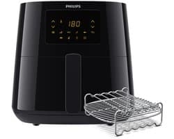 Philips Airfryer Essential 3000 Series - HD9270/96 - 6,2 liter (XL) - Heteluchtfriteuse - Warmhoudfunctie - 14 in 1 kookfuncties - Met spiesjes & grillrooster