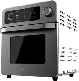 Heteluchtoven Frituur - Keukenapparaat Multifunctioneel - Gezond Koken - Touchscreen Display - 15 Liter Capaciteit - Grijs — thumbnail 1