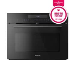 Inventum IMC4535GT - Inbouw combi-oven - Hetelucht - Magnetron - Grill - 50 liter - 45 cm hoog - Tot 250 graden - Zwart - Beste Koop Maart 2026 — thumbnail 1