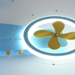LED Plafondlamp Vliegtuig - Kinderkamerlamp Modern - Sfeervolle Verlichting - Dimbaar Met Afstandsbediening - 75 x 75 x 7 cm — thumbnail 4