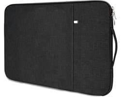 Laptophoes 13/14/15,6 inch, Laptop Sleeve Laptophoes voor, waterdichte beschermhoes, compatibel met MacBook Pro/Acer/Dell/Lenovo/HP/Samsung/Sony/Asus, 1 14 inch zwart, met geïntegreerde 0,55 cm schokabsorberende laag t