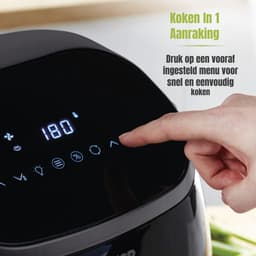 Aura® Heteluchtoven - Oven - Airfryer Oven - Zwart - ‎33cm x 39cm x 38 cm — thumbnail 2