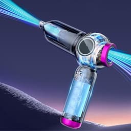 Auto Stofzuiger - Auto Stofzuiger Draadloos - Kruimelzuiger - Auto Stofzuiger nat en Droog - Kleine Stofzuiger - Draadloze Stofzuiger - Air Duster - Zwart — thumbnail 2