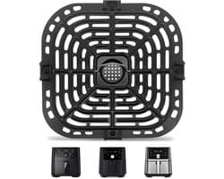 Kraftverdia Airfryer - Accessoire - Vervangende Grillpan voor Instant Vortex 6QT & Gourmia GAF685/GAF735 - Anti-aanbak RVS