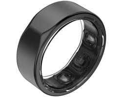 Kuno Ring 2 – Smart Ring – Slaapmonitor – Hartslag & Activiteitentracker – Stappen & Calorieën Meten – Zonder Abonnement – Waterbestendig – Zwart Maat 12